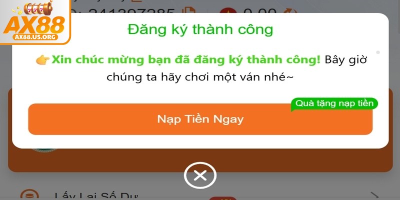 Thao tác đăng ký AX88 được thiết kế đơn giản, thân thiện