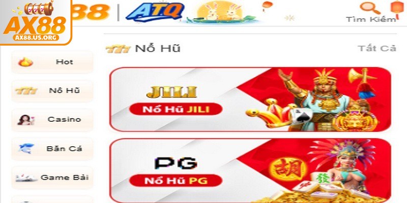 Nổ hũ AX88 là sảnh giải trí trực tuyến hấp dẫn hàng đầu hiện nay