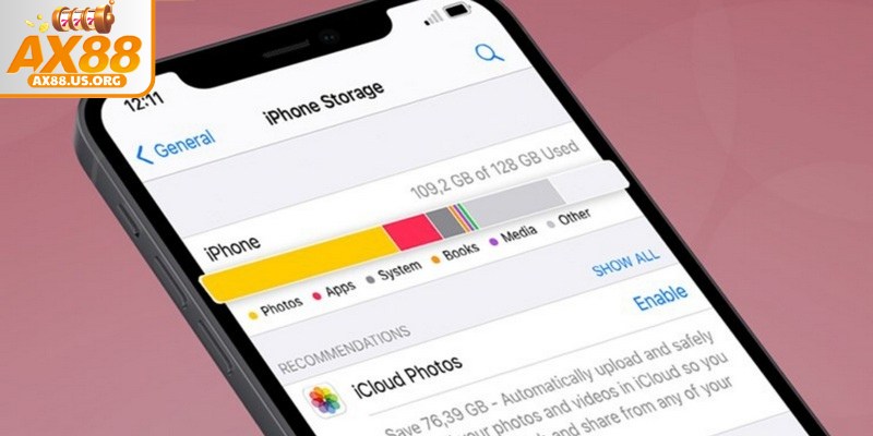 Nên kiểm tra dung lượng bộ nhớ trước khi tải app AX88 